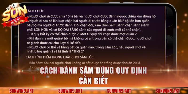 Cách đánh Sâm đúng quy định cần biết