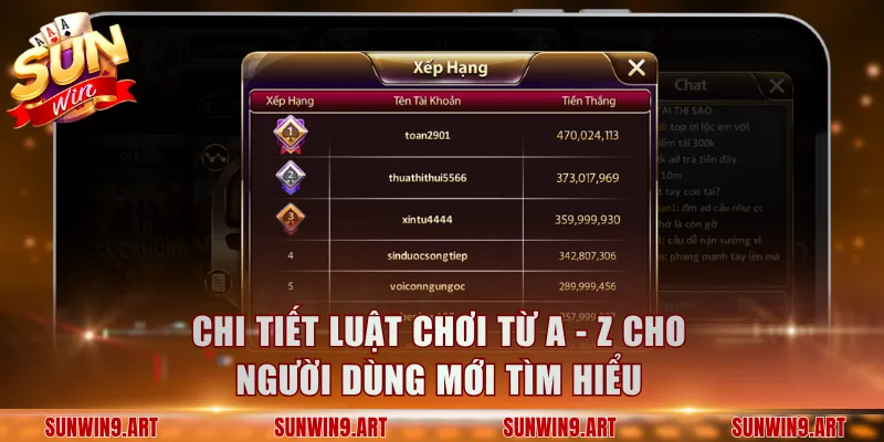 Chi tiết luật chơi từ A - Z cho người dùng mới tìm hiểu