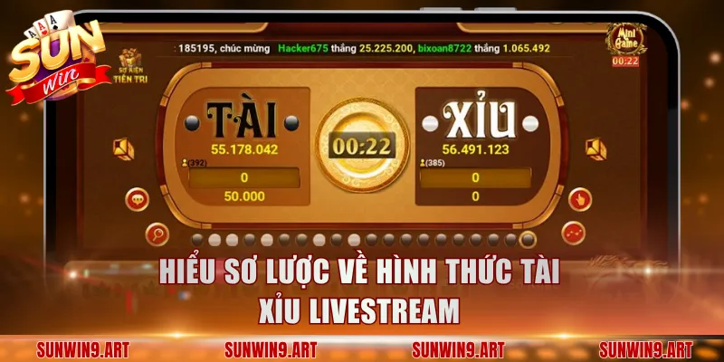 Hiểu sơ lược về hình thức Tài Xỉu livestream